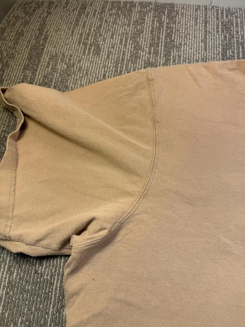 Carhartt Shirt Mens 3XL Beige Pocket Workwear Tagless Tee Henley Lot 2